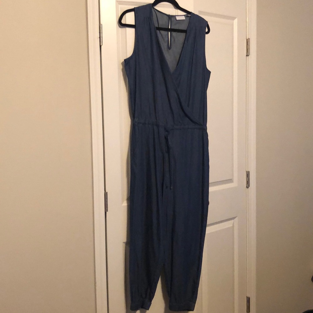 NY & Co Blue Jean Jumpsuit